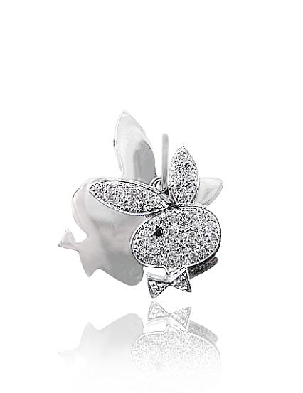 Silver pendant with zirconias