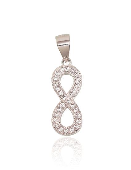 Kettenanhänger aus Silber mit Zirkonia