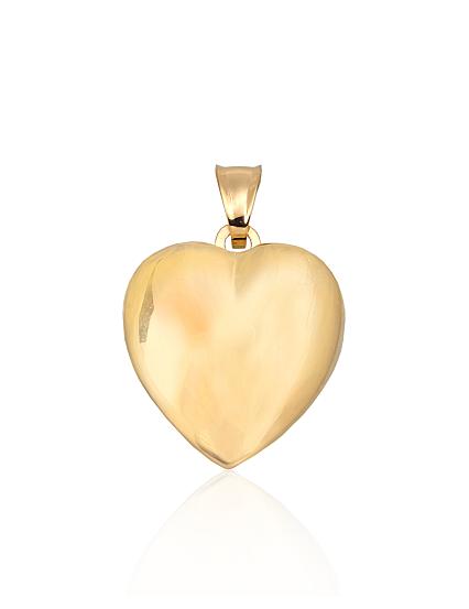 Silver pendant with gold plating