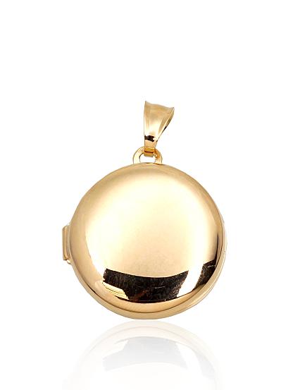 Silver pendant with gold plating