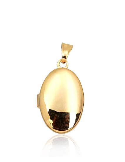 Silver pendant with gold plating
