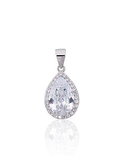 Kettenanhänger aus Silber mit Zirkonia