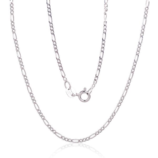 Silver chain "Figaro 1.8 mm"