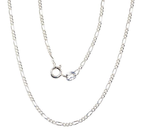 Silver chain "Figaro 1.8 mm"