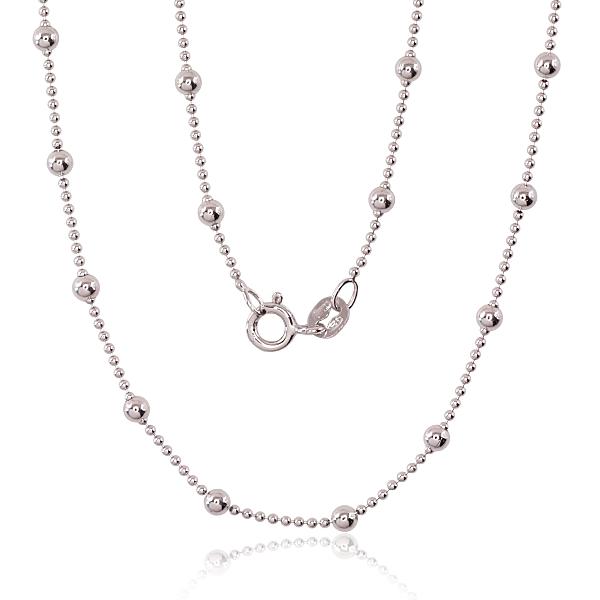 Silver chain "Bead 1 mm"