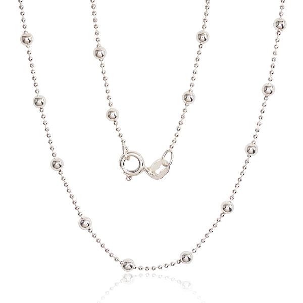 Silver chain "Bead 1 mm"