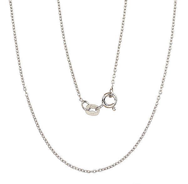Silver chain "Anchor round 1 mm"