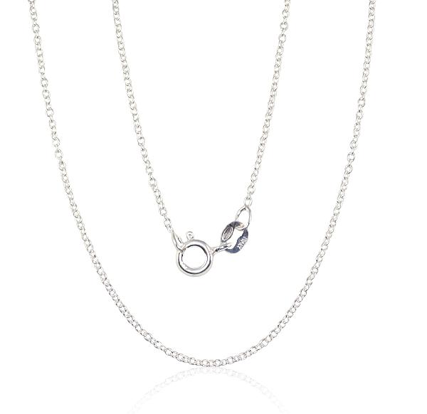 Silver chain "Anchor round 1 mm"