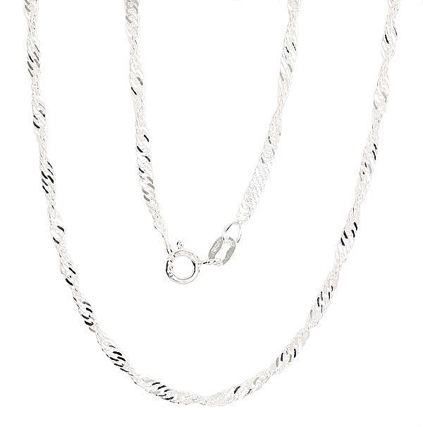 Silver chain "Singapore 2.5 mm"