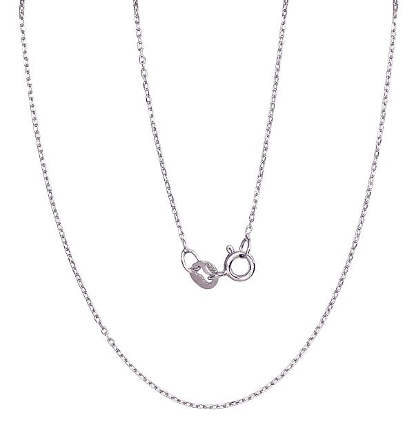 Silver chain "Anchor 1 mm"