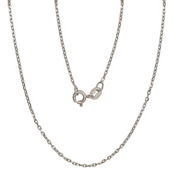 Silver chain "Anchor 1 mm"