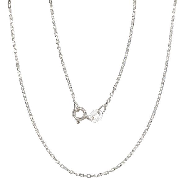Silver chain "Anchor 1 mm"