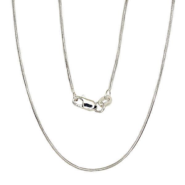 Silver chain "Snake 1 mm"