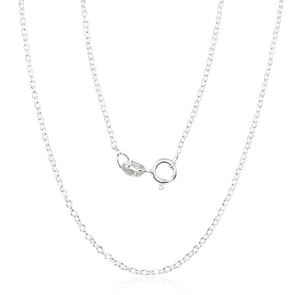 Silver chain "Anchor round 1.1 mm"