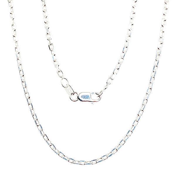 Silver chain "Anchor 2.1 mm"