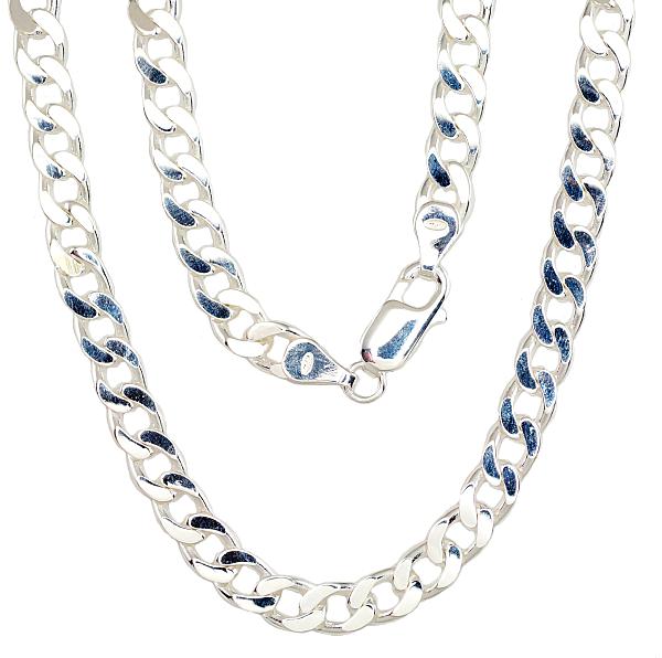 Silver chain "Curb 5.9 mm"