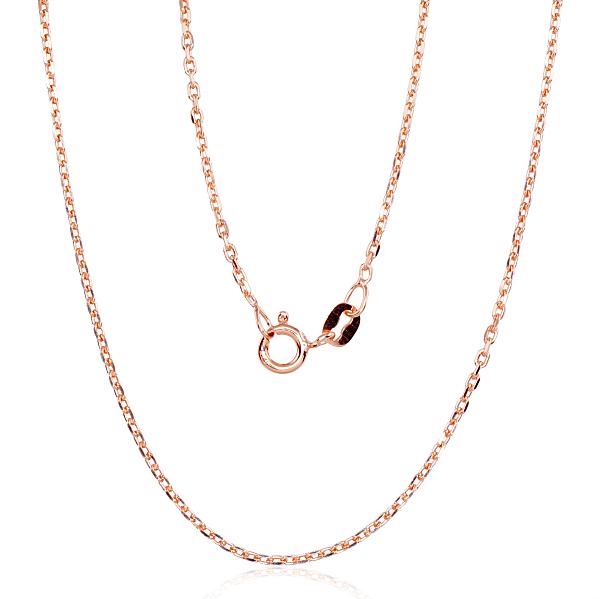 Silver chain with gold plating "Anchor 1.2 mm"