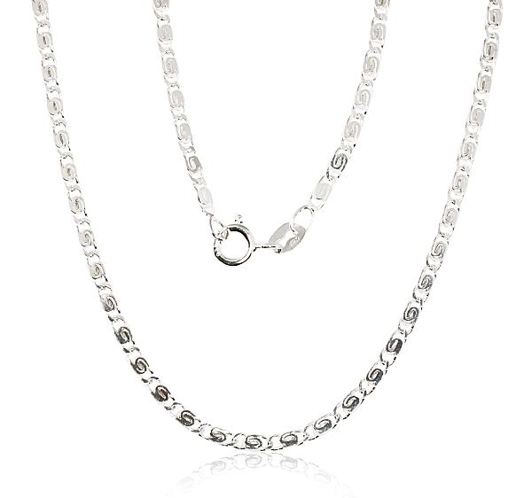 Silver chain "Snail 2.1 mm"