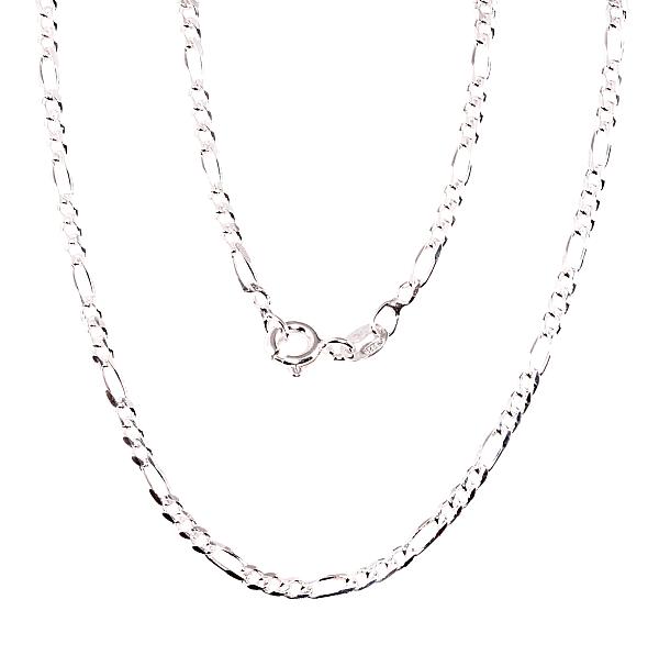 Silver chain "Figaro 2.2 mm"