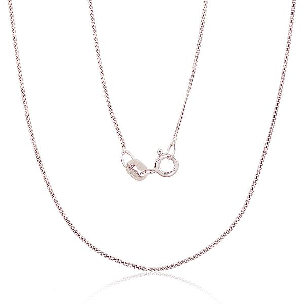 Silver chain "Curb 1 mm"