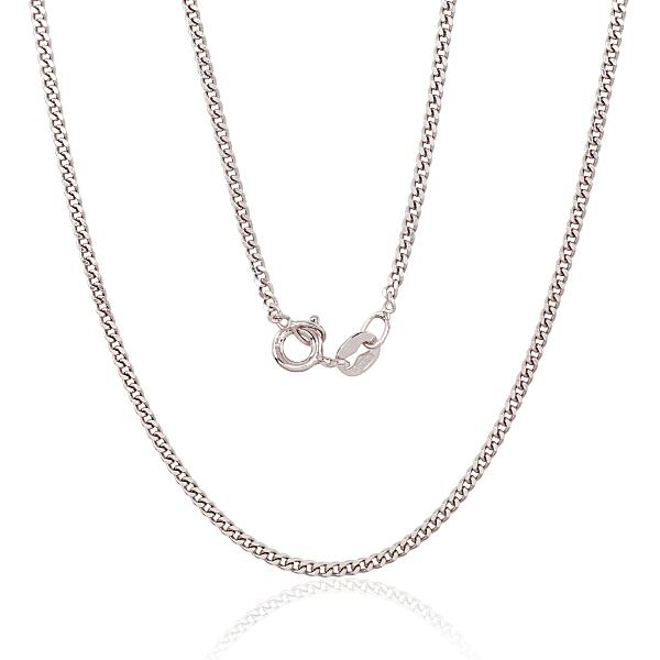 Silver chain "Curb 2 mm"