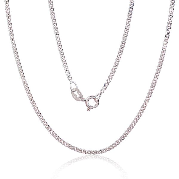 Silver chain "Curb 2 mm"
