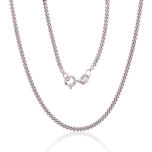 Silver chain "Curb 2 mm"