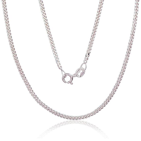 Silver chain "Curb 2 mm"