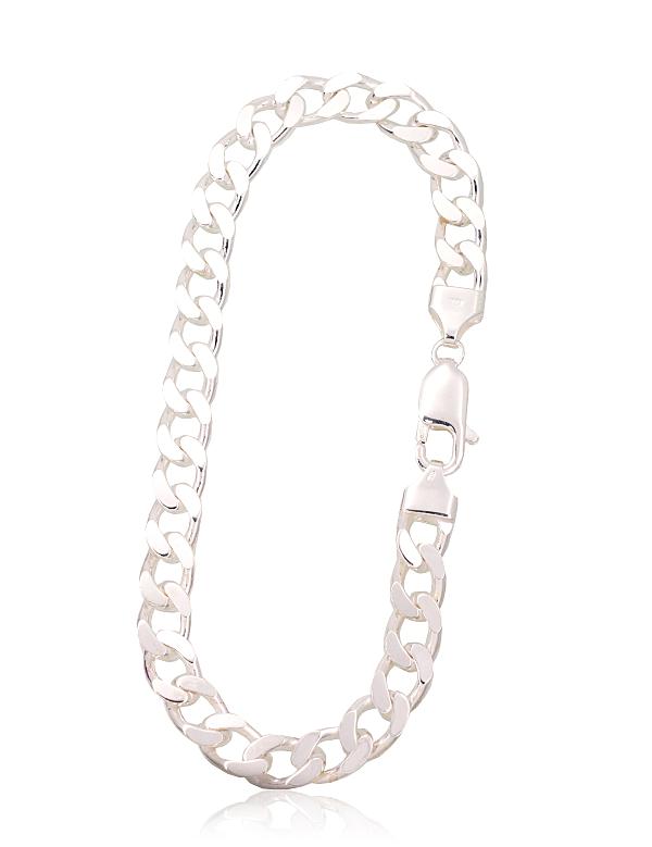 Silver bracelet "Curb 7.5 mm"