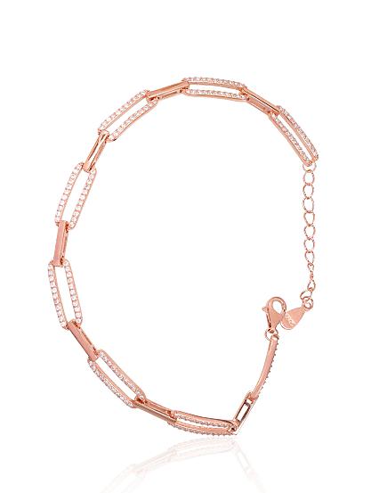 Armband aus Silber mit Vergoldung und Zirkonia